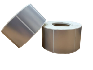 Этикетка металлизированная 50х45 PET matt chrome,1000шт, вт_40