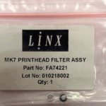 Оригинальный Фильтр клапана печатающей головки 35 мкм принтера Linx FA74221